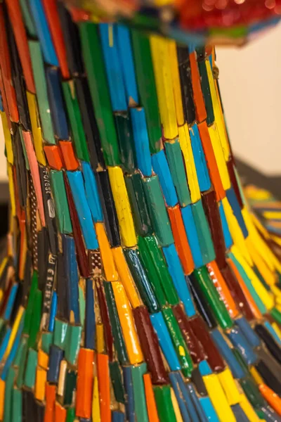 Close Figure Colorful Pencils — Zdjęcie stockowe
