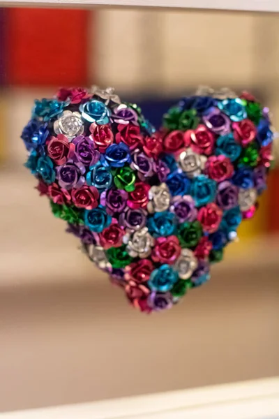 Heart Shape Rose Flowers — Stok fotoğraf