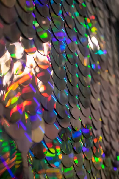 Glowing Discs Wall — Stock Photo, Image