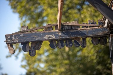 Buenos Aires 'teki eski kırsal tren istasyonu.
