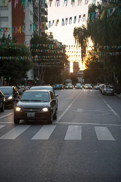 Buenos Aires Argentina April 2022 Traffic City — Stock Photo, Image