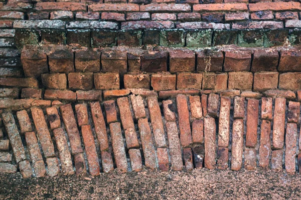 Oude Bakstenen Muur Van Het Gebouw — Stockfoto