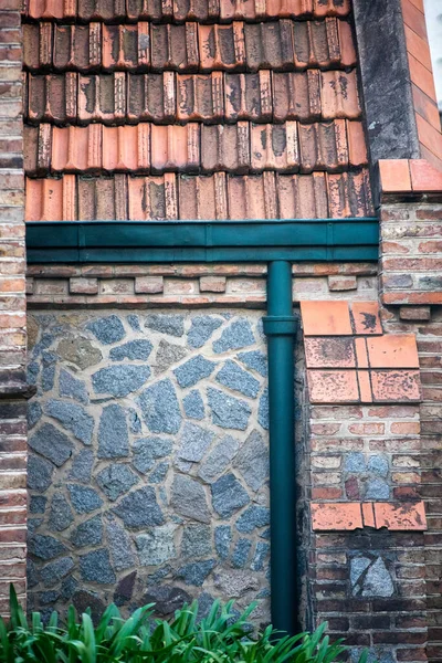 Кирпичи Каменный Фасад Буэнос Айреса — стоковое фото