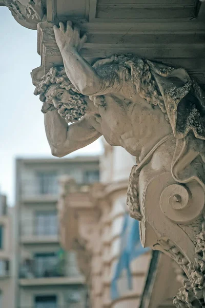 Estatua Ornamental Fachada Del Edificio —  Fotos de Stock