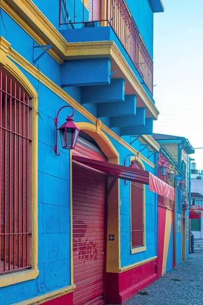Şehirde Renkli Evler Var — Stok fotoğraf