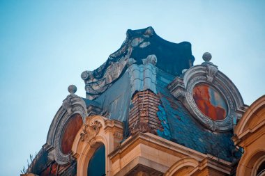 Eski şehir binasının manzarası 