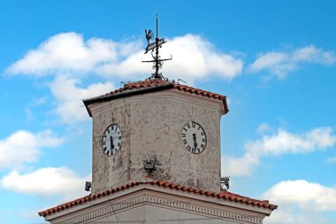 clock tower in the old town, daytime 