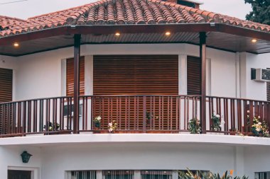 Gündüz balkon manzaralı modern ev, Rio de Janeiro