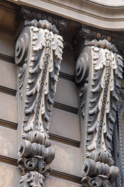 Rio de Janeiro 'daki eski dekore edilmiş binanın yakınından.