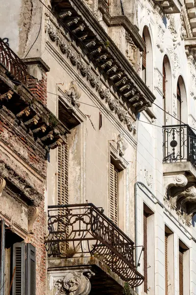 Façade Vieux Bâtiments Buenos Aires Argentine — Photo