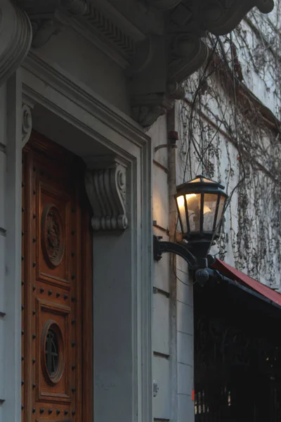 Декоративная Лампа Фоне Стены — стоковое фото