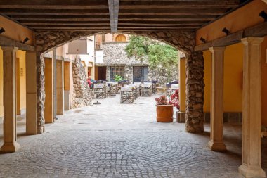 Eski Dubrovnik şehrinde sokak