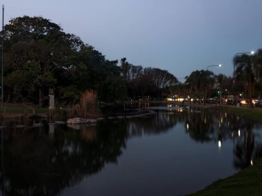 Buenos Aires 'in güzel gece manzarası
