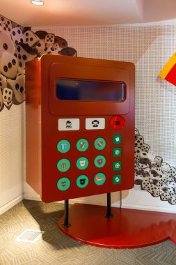 Modern sanat müzesinin içi, seyahat yeri.