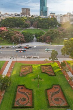 Buenos Aires, Arjantin 'deki bahçenin havadan görünüşü