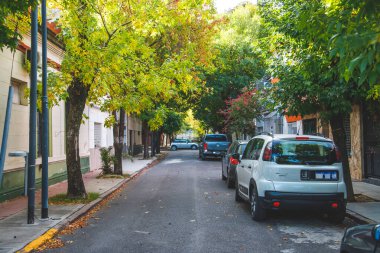 Rio de Janeiro şehrinde gündüz sokak manzarası 