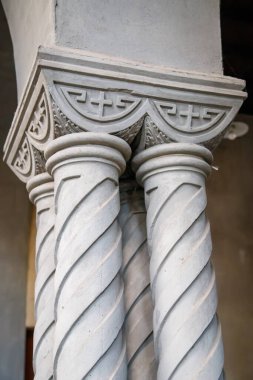 Stucco ve Heykellerle süslenmiş eski bina, Rio De Janeiro 