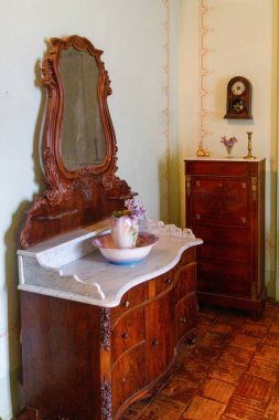 Buenos Aires, Arjantin - 18 Nisan 2023: San Jose Sarayı iç mimarisi 