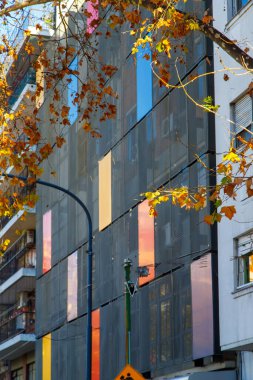 Sonbahar yapraklarıyla modern şehir inşa ediliyor..