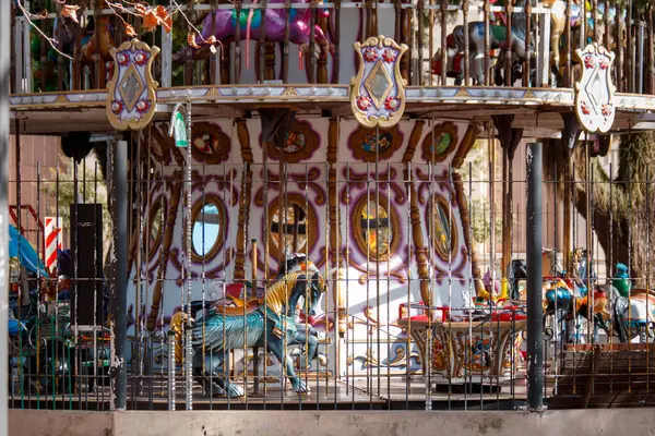 Buenos Aires, Arjantin - 2 Eylül 2019: Buenos Aires Atlıkarınca.