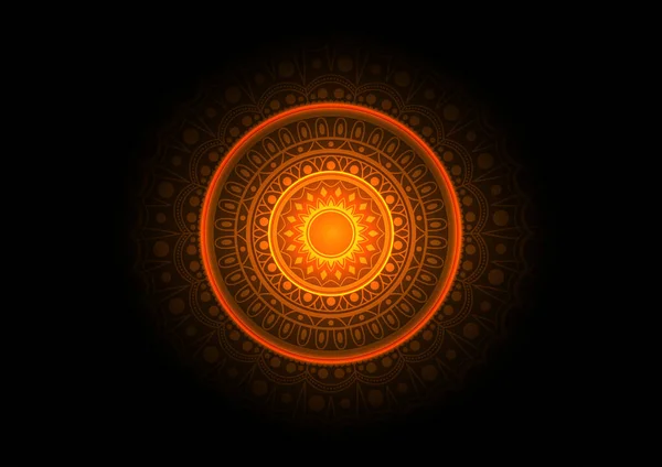 Lüks tasarım Altın çiçek vektör arkaplanı.