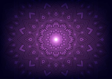 Mandala flower modern style. Geometric triangle flower pattern. vector illustration background.