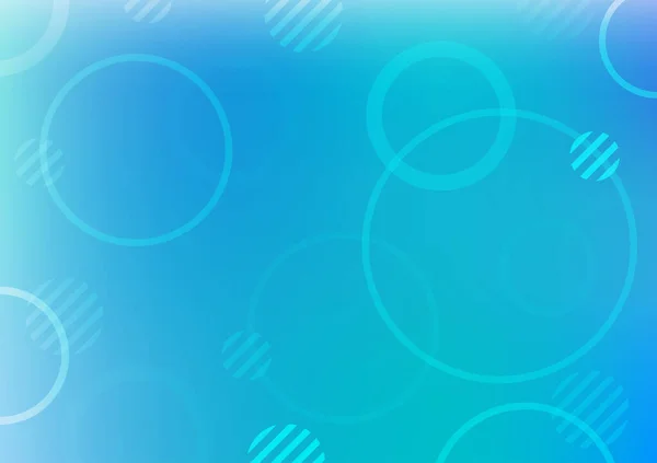 Abstrakter Hintergrund Blauer Kreis Lichtblasen Frisch Vektorillustration — Stockvektor
