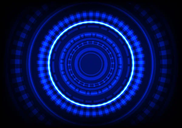 Abstract Background Technology Blue Len Center Digital Light Background Vector — Stock vektor