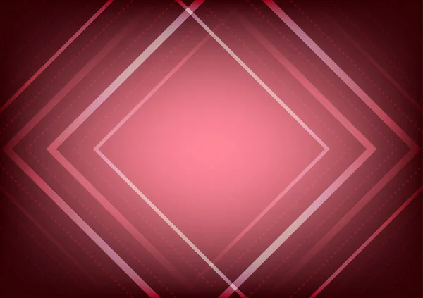 Геометричний Фон Абстрактний Квадратний Візерунок Червоний Градієнт Пунктирна Лінія Сучасного — стоковий вектор