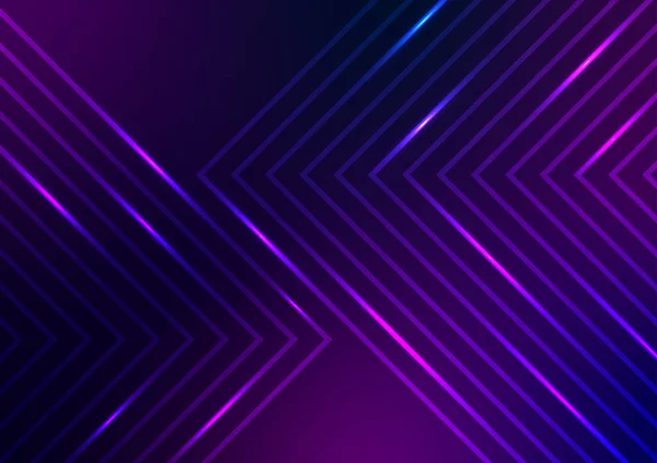 要約現代的なスタイルの三角形紫色のラインデジタルバナー動的背景 ベクターイラスト — ストックベクタ