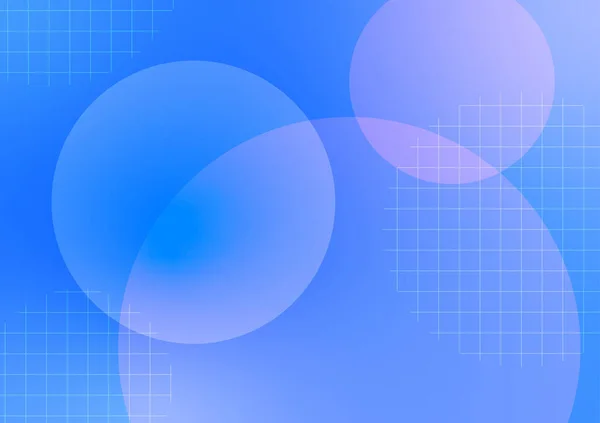 Abstrait Grille Cercle Bleu Vif Présentation Dynamique Bulle Pastel Couvre — Image vectorielle