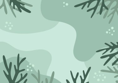 Soyut yeşil bitki gölü dinamik yumuşak çizgi dalga canlı sunum arka planı. vektör illüstrasyonu.