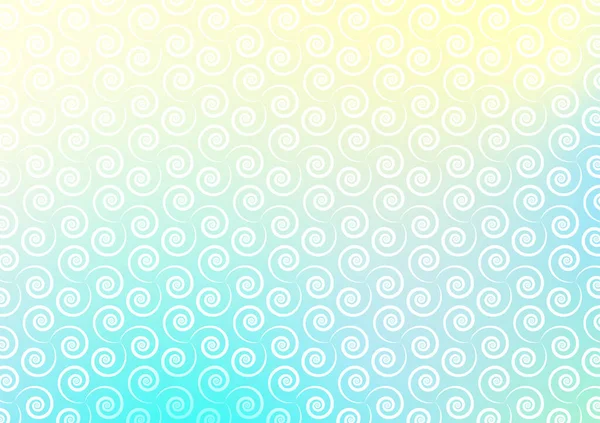 Абстрактна Спіральна Лінія Хвиля Безшовний Візерунок Синього Градієнта Векторний Фон — стоковий вектор