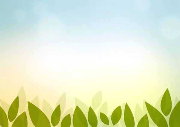 Gradient Pastell Dekorationen Grünes Blatt Pflanze Lebendige Dekoration Vektor Hintergrund lizenzfreie Stockvektoren