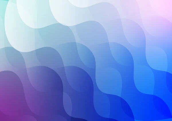 Linie Welle Dynamischen Blauen Farbverlauf Dekoration Banner Hintergrund Vektorillustration — Stockvektor