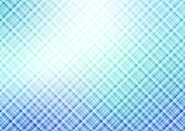 Geometrische Quadratische Musterlinie Präsentationshintergrund Mit Blauem Lichtverlauf Vektorillustration — Stockvektor