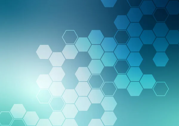 Technology Hexagon Pattern Green Gradient Modern Decorating Background Vector Illustration — Stock Vector