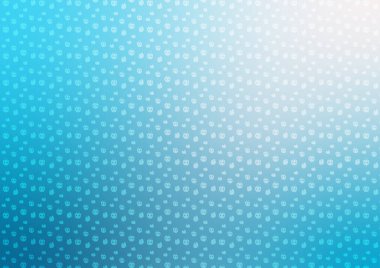 Soyut şirin desenli el çizimi afişi mavi arka plan. vektör illüstrasyonu.