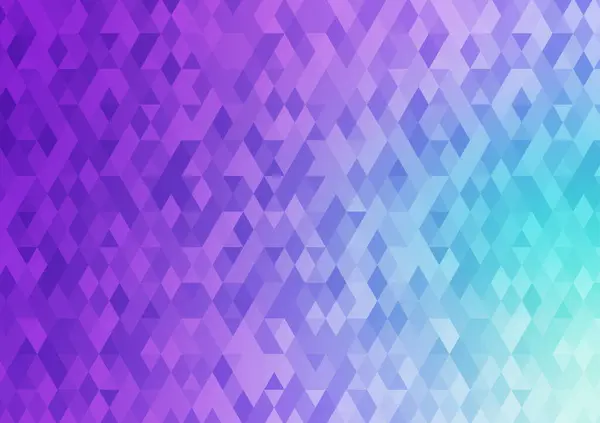 Triángulo Azul Púrpura Patrón Diamante Cristal Fondo Claro Ilustración Vectorial — Vector de stock