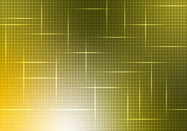 Yellow Light Square Net Pattern Banner Presentation Background Vector Illustration — Stock Vector