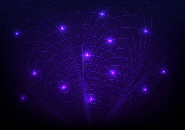 Ηλεκτρική Τεχνολογία Σκούρο Μπλε Γραμμή Φως Φόντο Διακόσμηση Εικονογράφηση Διανύσματος — Διανυσματικό Αρχείο