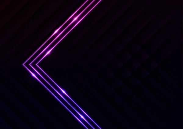 Кіберпростір Трикутник Світла Лінія Темного Фону Презентації Векторна Ілюстрація — стоковий вектор