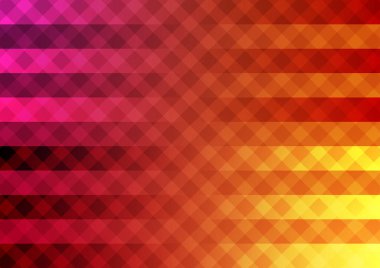 Kırmızı gradyan kare desenli siyah sunum arka planı. vektör illüstrasyonu.