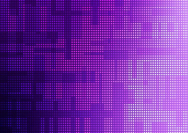 Tecnología Digital Cuadrada Neón Púrpura Línea Fondo Oscuro Ilustración Vectorial — Vector de stock