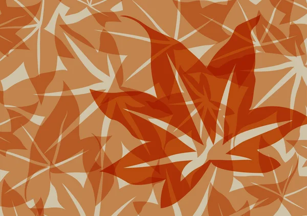 Sonbahar yaprağı portakal yaprağı mevsimi soyut ağaç sapı duvar kağıdı arka planı. vektör illüstrasyonu.