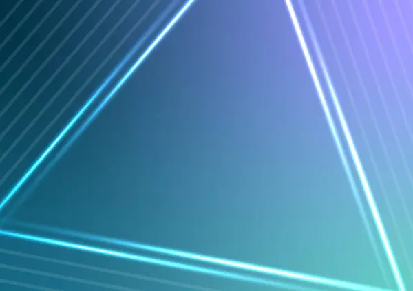Gradient Ligne Bleue Abstrait Triangle Lumière Ligne Arrière Plan Illustration — Image vectorielle