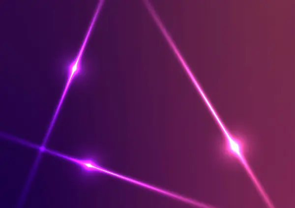 装飾の紫色のネオン ライト ライン現代抽象的な背景 ベクトルイラスト — ストックベクタ