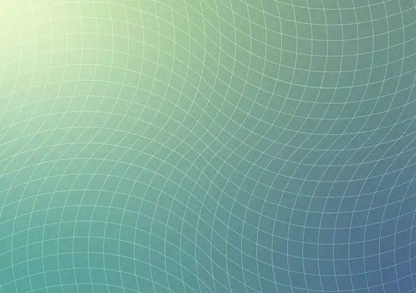 スクエアグリーンラインパターン波幾何学的背景 ベクトルイラスト — ストックベクタ