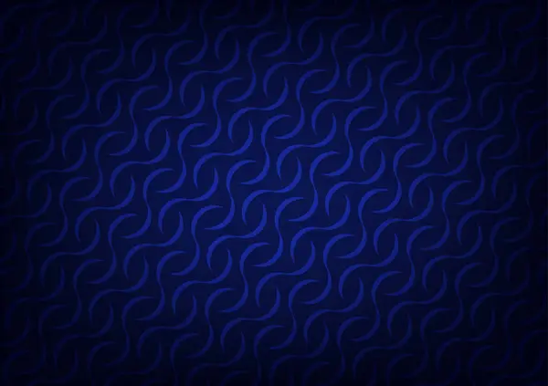 Soyut mavi dalga dekorasyonu koyu arkaplan. vektör illüstrasyonu.