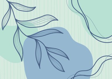 Tropikal yapraklar bitki yeşil tasarım bitki arka planı. vektör illüstrasyonu.